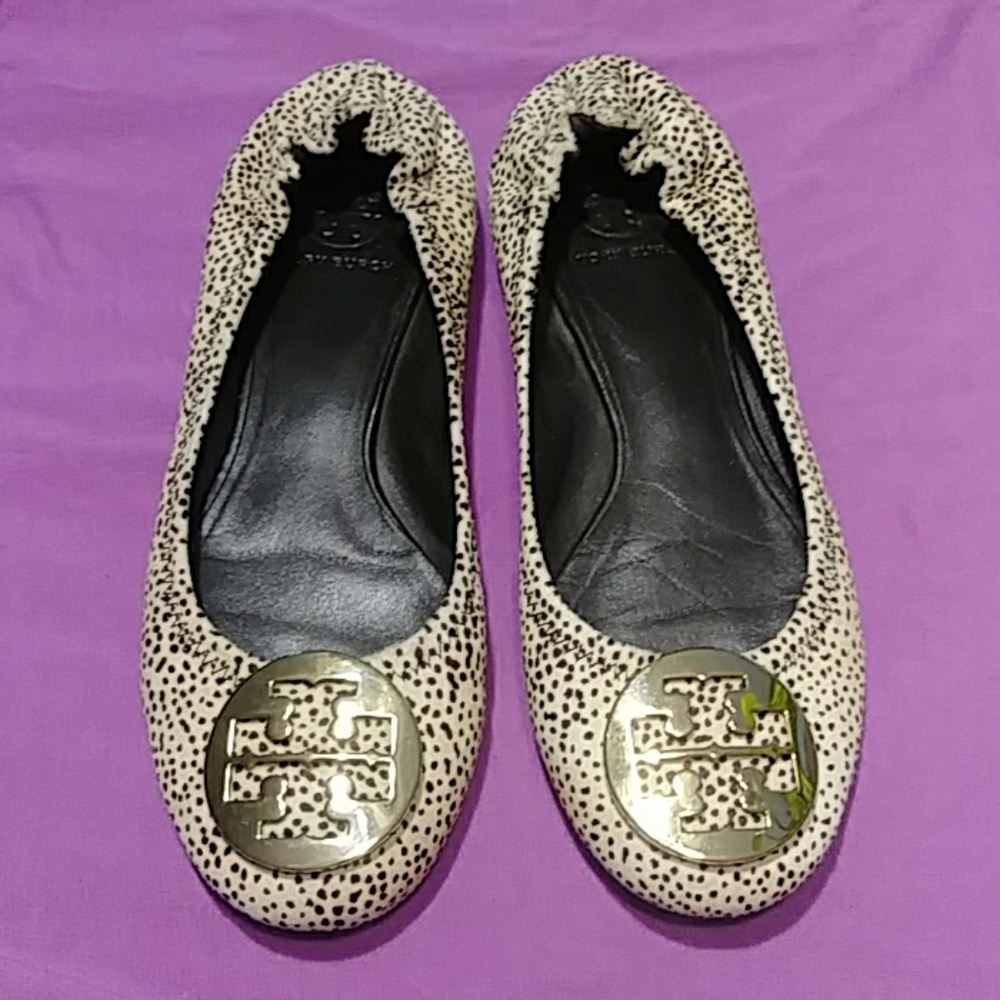 Tory Burch calf hair flats